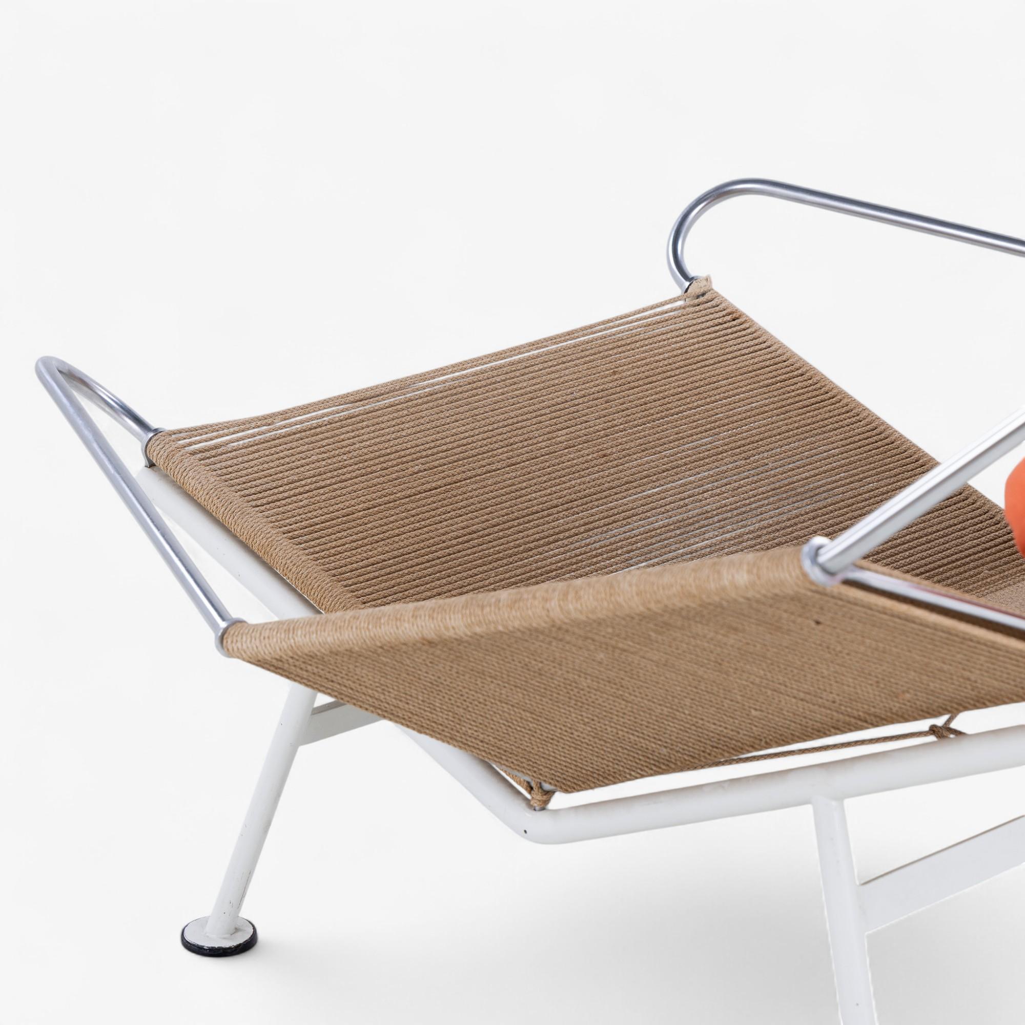 Métal GE 225 - 'Flag Halyard Chair', première version de Hans J. Wegner en vente