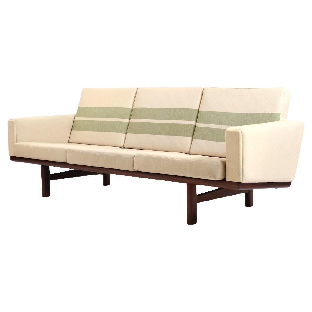 GE-236/3 Sofa in Teak by Hans J. Wegner 1960s For Sale