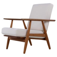 GE 240 - 'Cigar' easy chair in oak by Hans J. Wegner