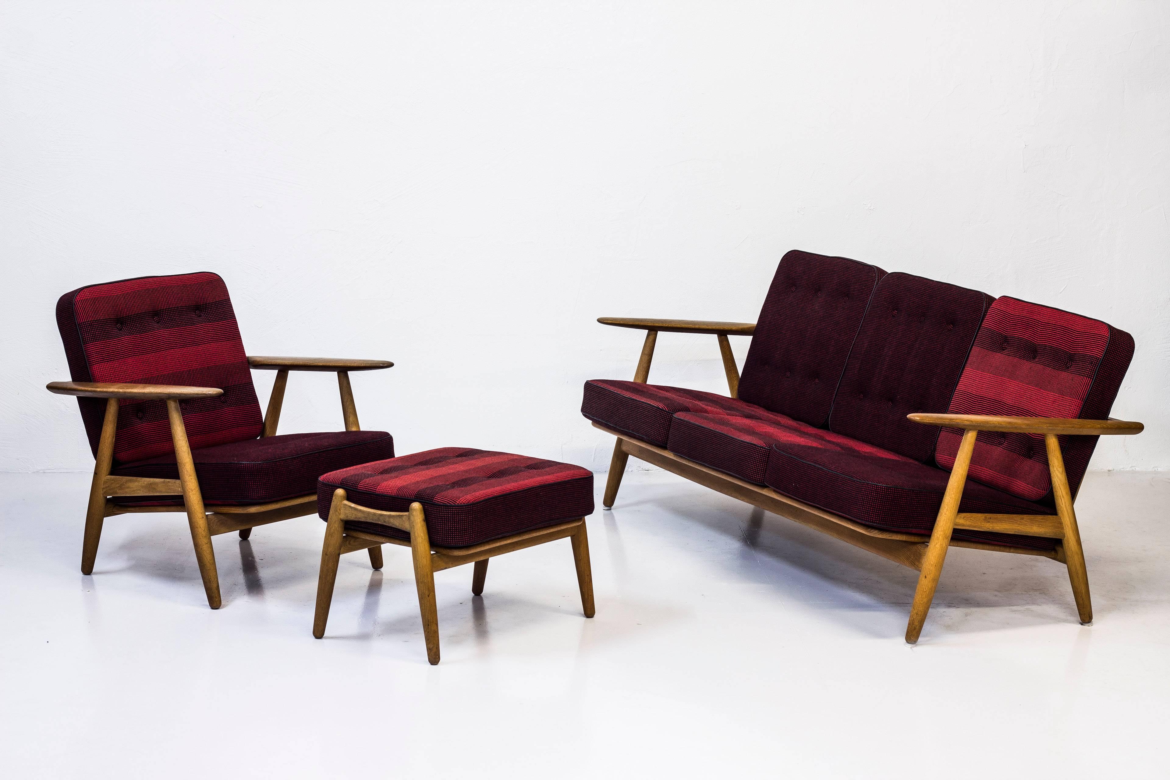 GE-240 Easy Chair and Ottoman by Hans J. Wegner 3