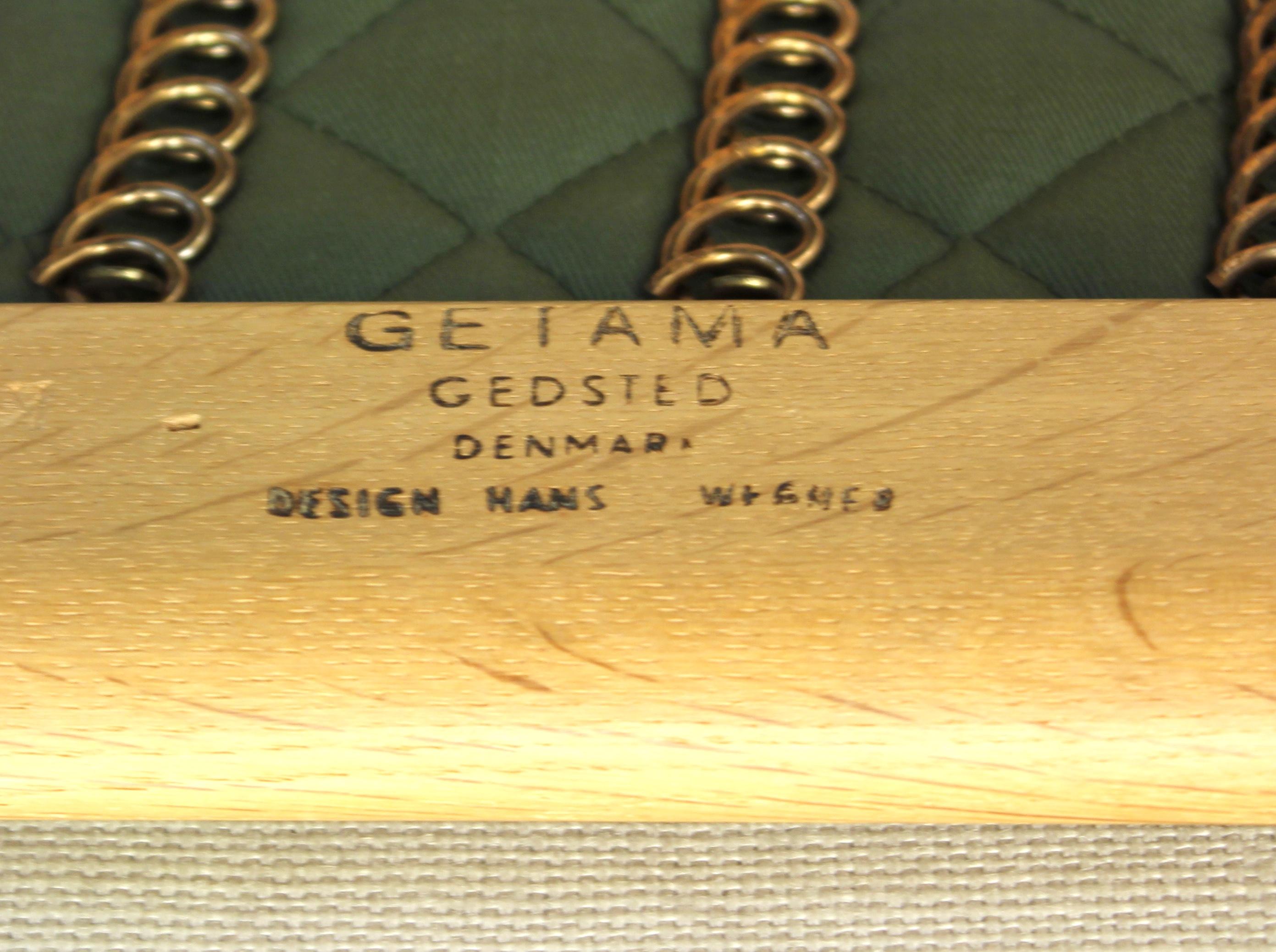 GE 290 Easy Chair by Hans J. Wenger for Getama, 1960s In Excellent Condition In Uppsala, SE