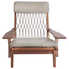 GE 375 Lounge Chair by J. Wegner Special Edition with Original Elastic Webbing