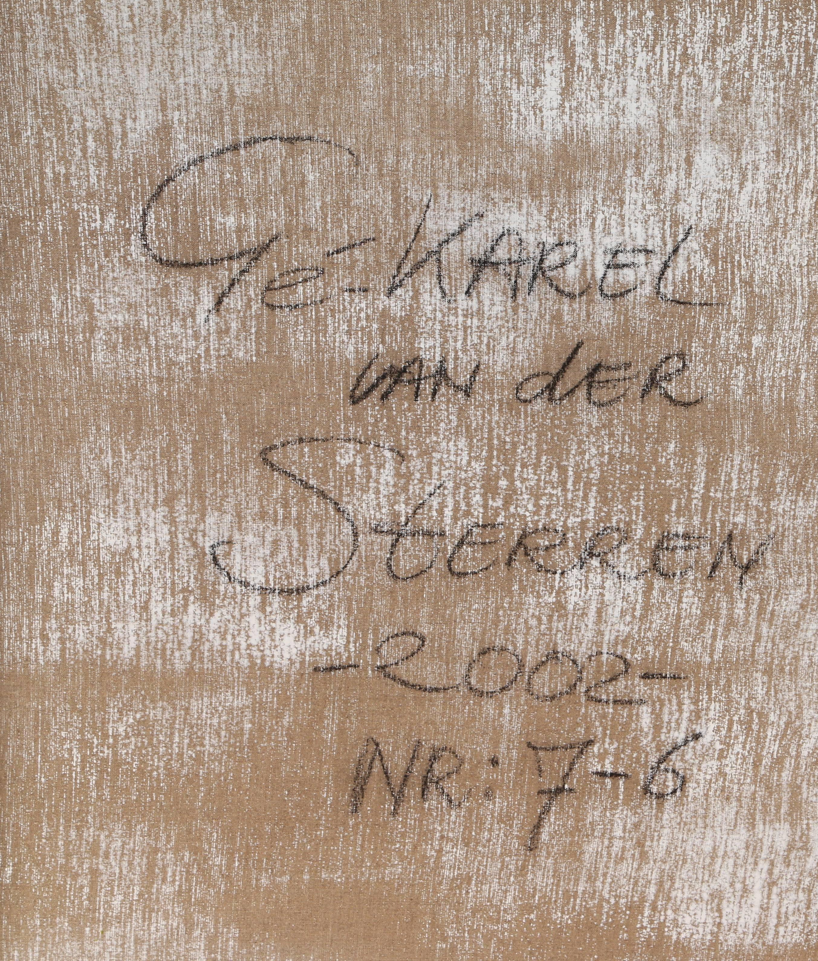 Ge-Karel van der Sterren, „Cow in Field“, Acrylfarbe auf Leinwand, 2002 im Angebot 1