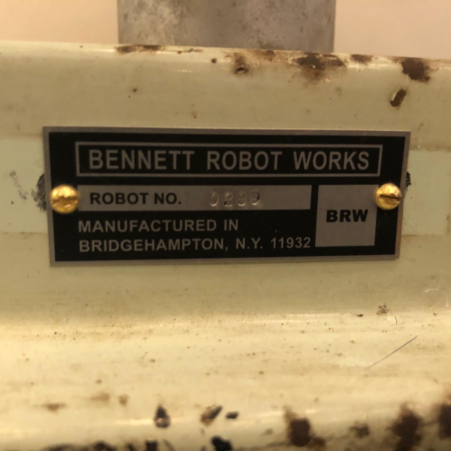 Metal G.E. Robot Sculpture by Bennett Robot Works For Sale