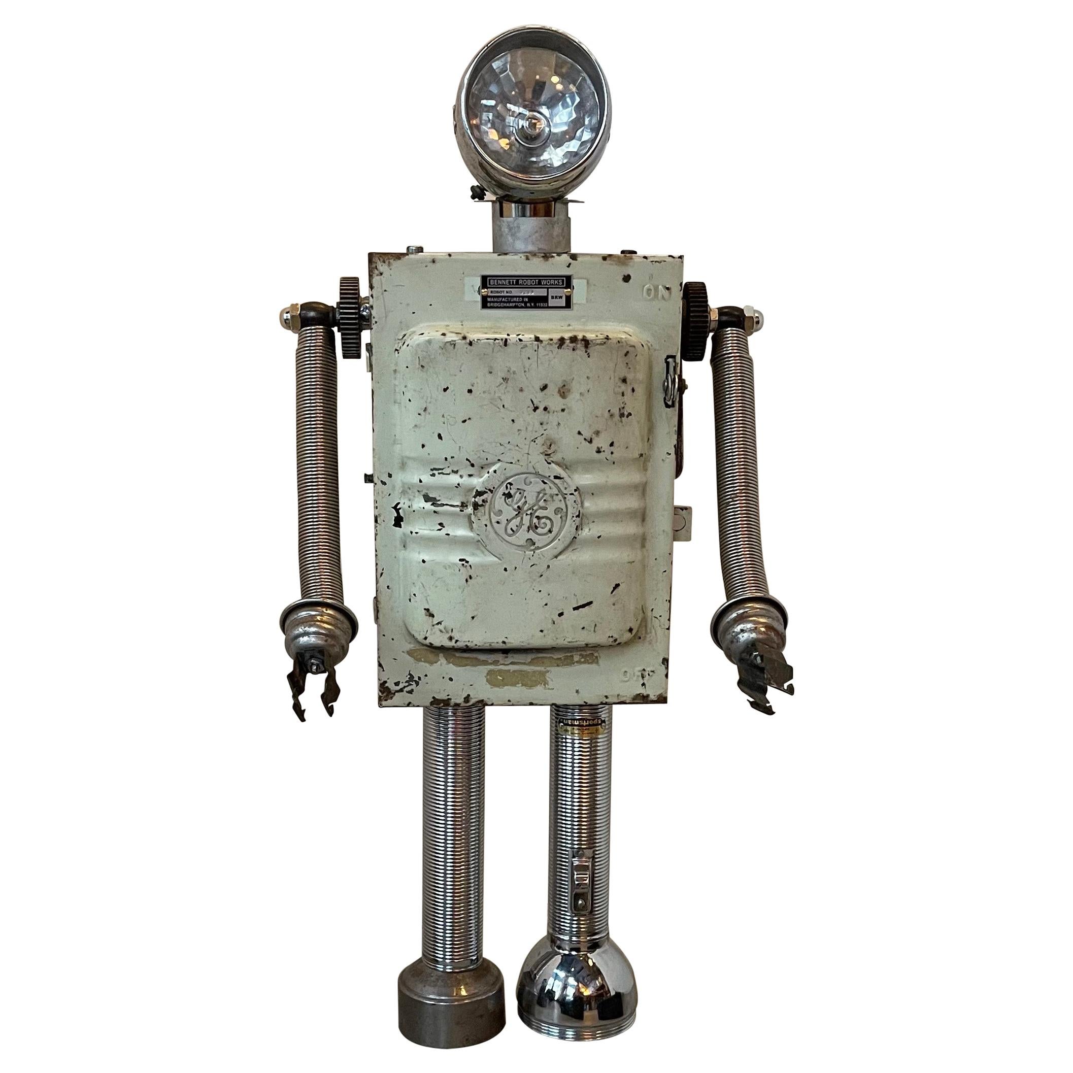 G.E. Robot Sculpture by Bennett Robot Works For Sale