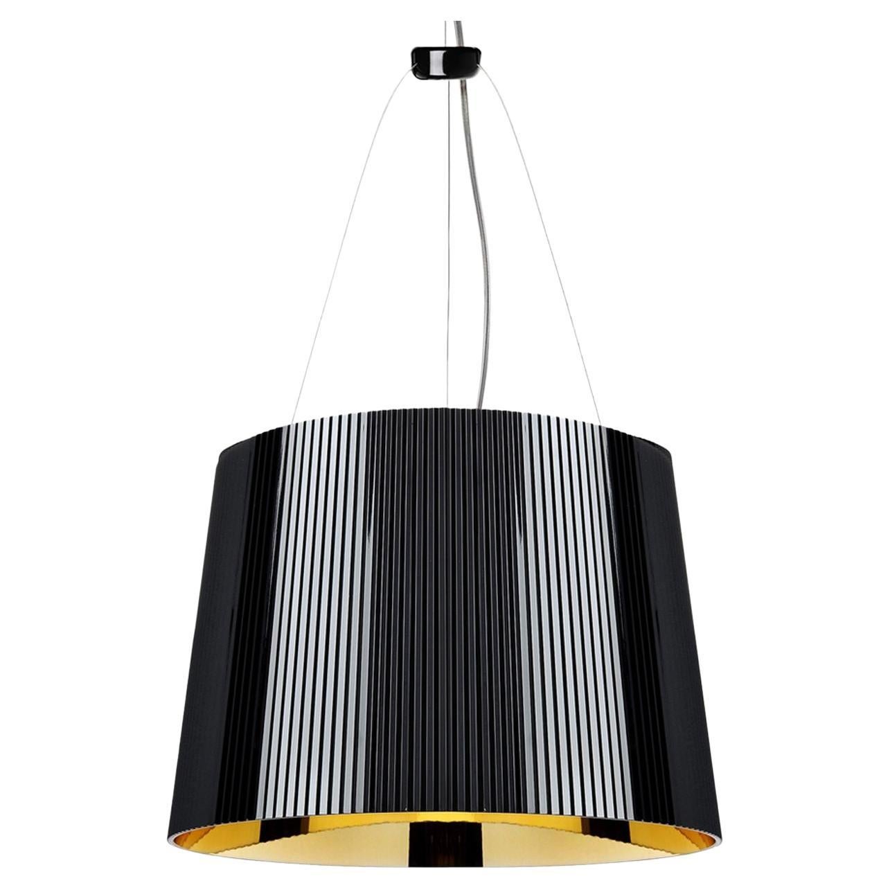 Ge' Suspension Lamp in Black Golden by Ferruccio Laviani  For Sale