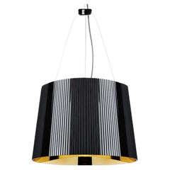 Lampe à suspension « Ge » noire et dorée de Ferruccio Laviani
