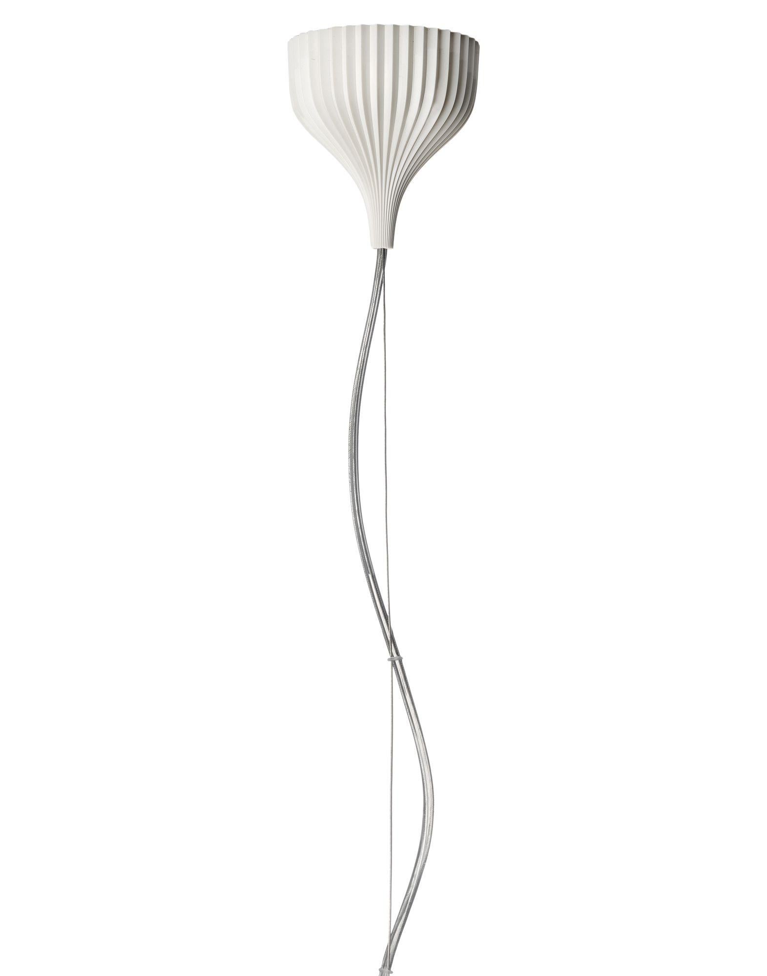 Italian Ge' Suspension Lamp in White Golden by Ferruccio Laviani For Sale