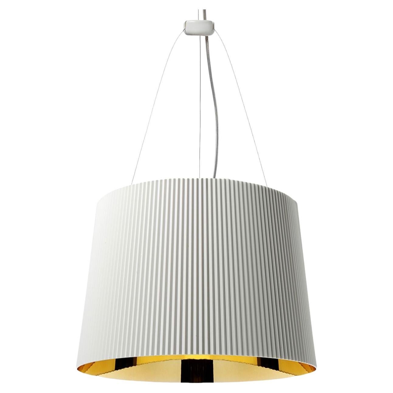 Ge' Suspension Lamp in White Golden by Ferruccio Laviani