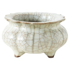 Ge-Typ Tripod Censer mit Eis-Crackle-Glasur