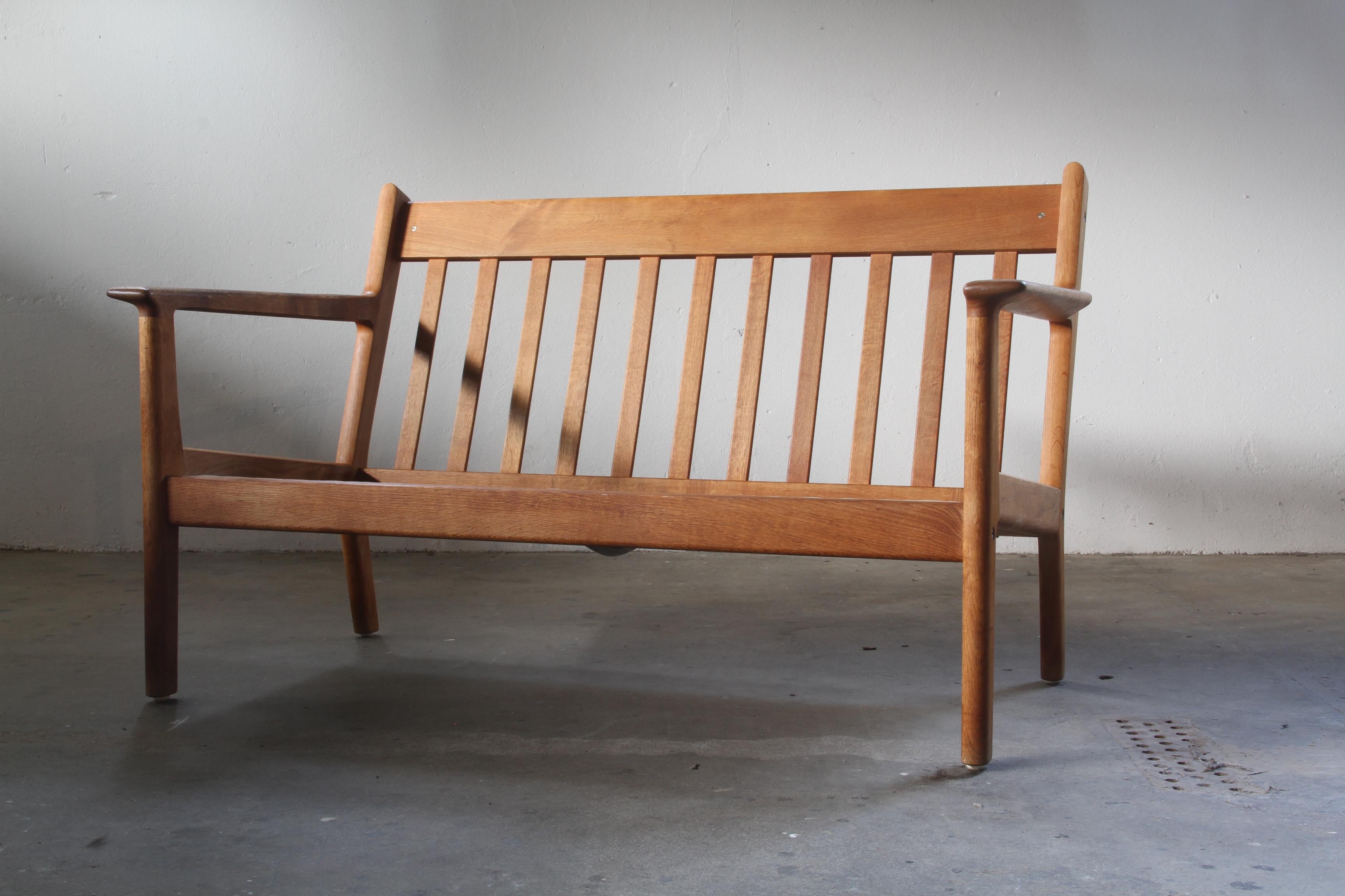 Sofá GE265 de Hans J. Wegner y GETAMA, Roble Años 60 en venta 1