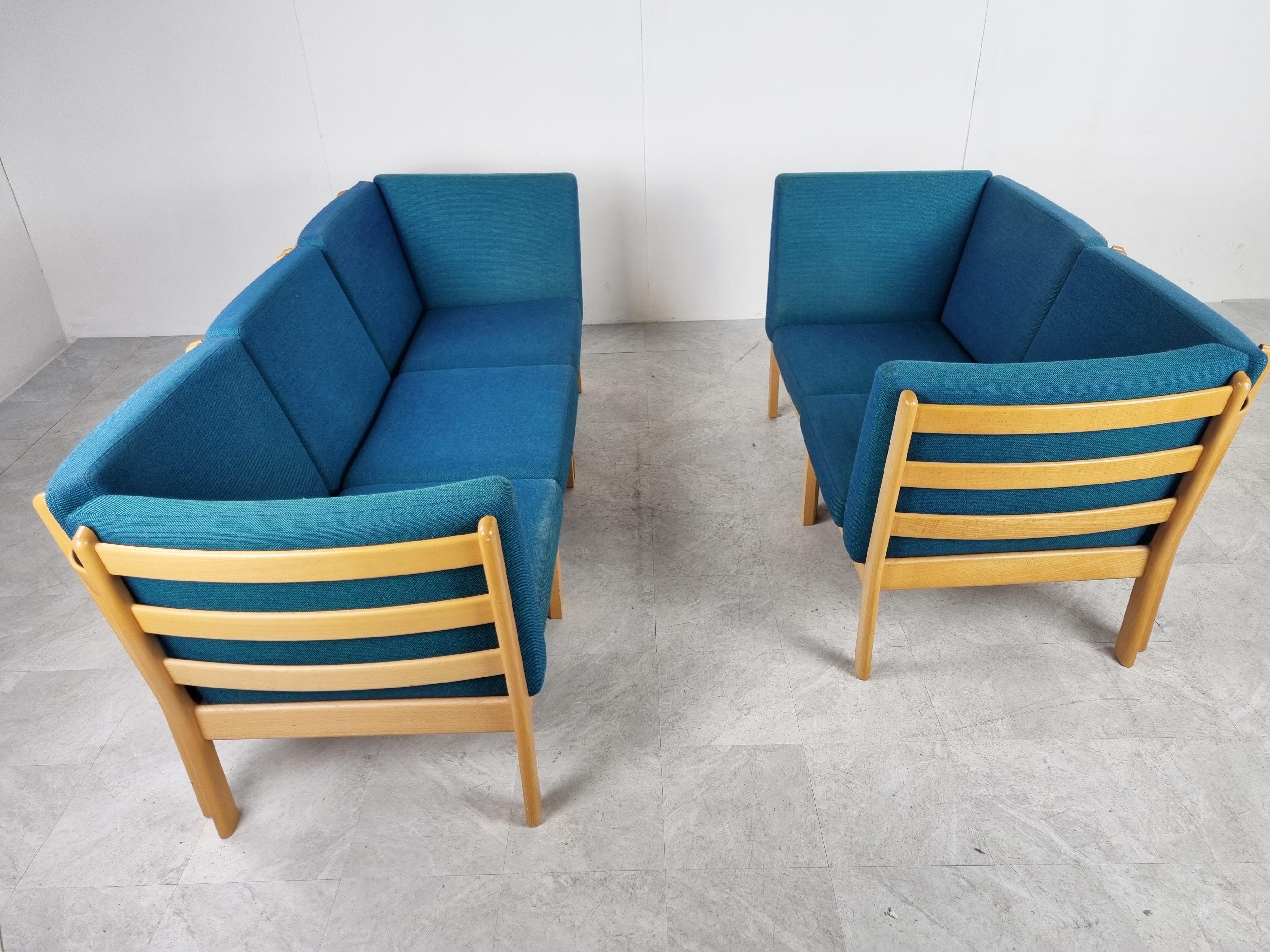 Sofá modular GE280 de Hans Wegner para Getama, años 80 en venta 5