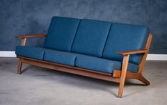 GE290 Three-Seater Sofa in Oak by Hans J. Wegner for Getama, 1960s