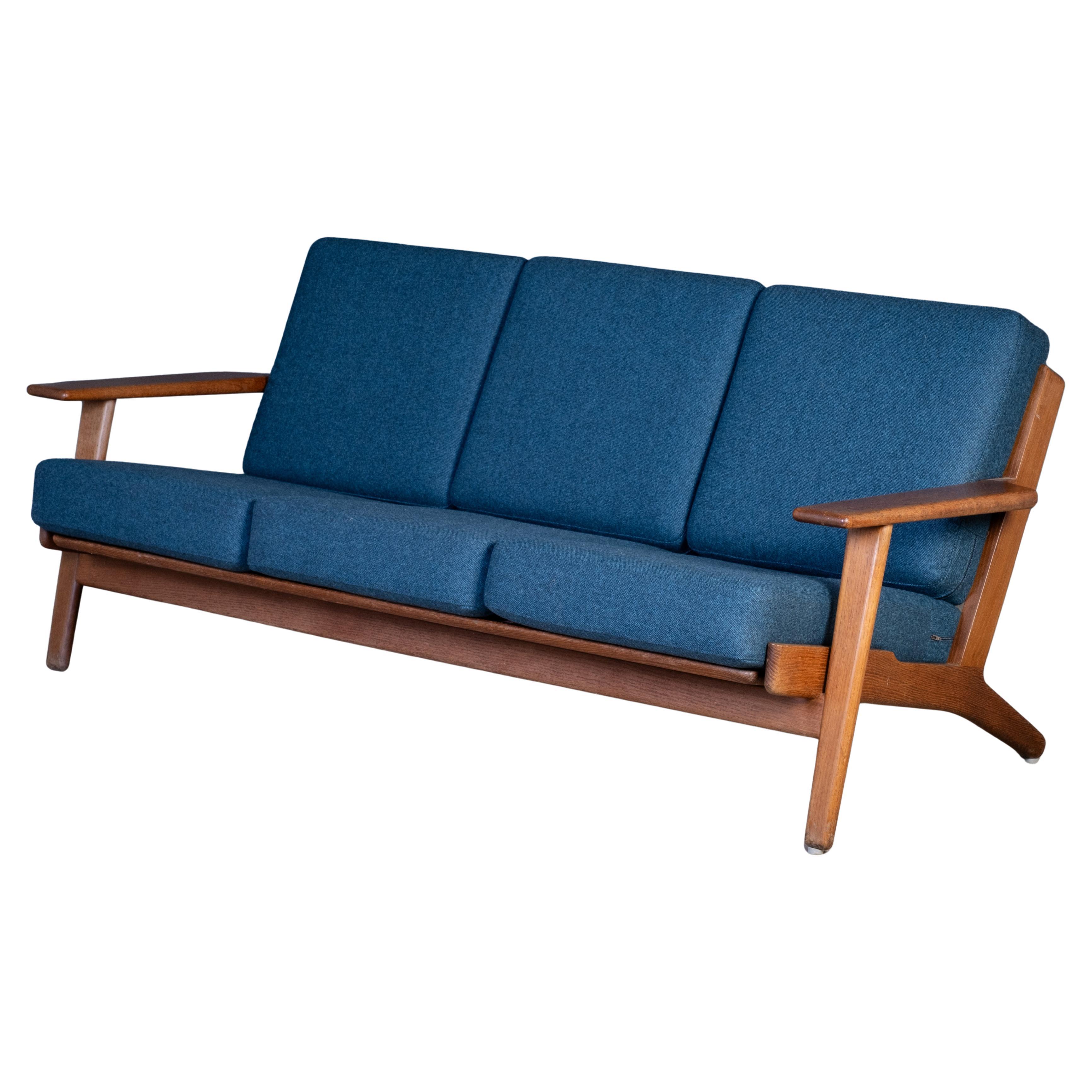 GE290 Three-Seater Sofa in Oak by Hans J. Wegner for Getama, 1960s