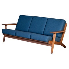 GE290 Three-Seater Sofa in Oak by Hans J. Wegner for Getama, 1960s