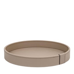 Gea Beige Round Tray by Pinetti
