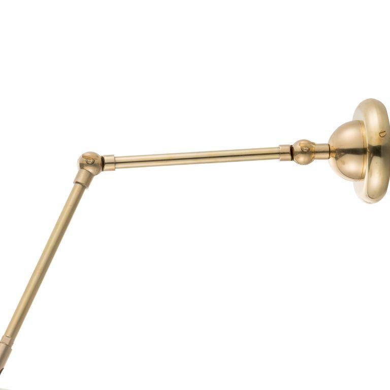 Aplique Gea in ottone con braccio snodato Italiano en venta