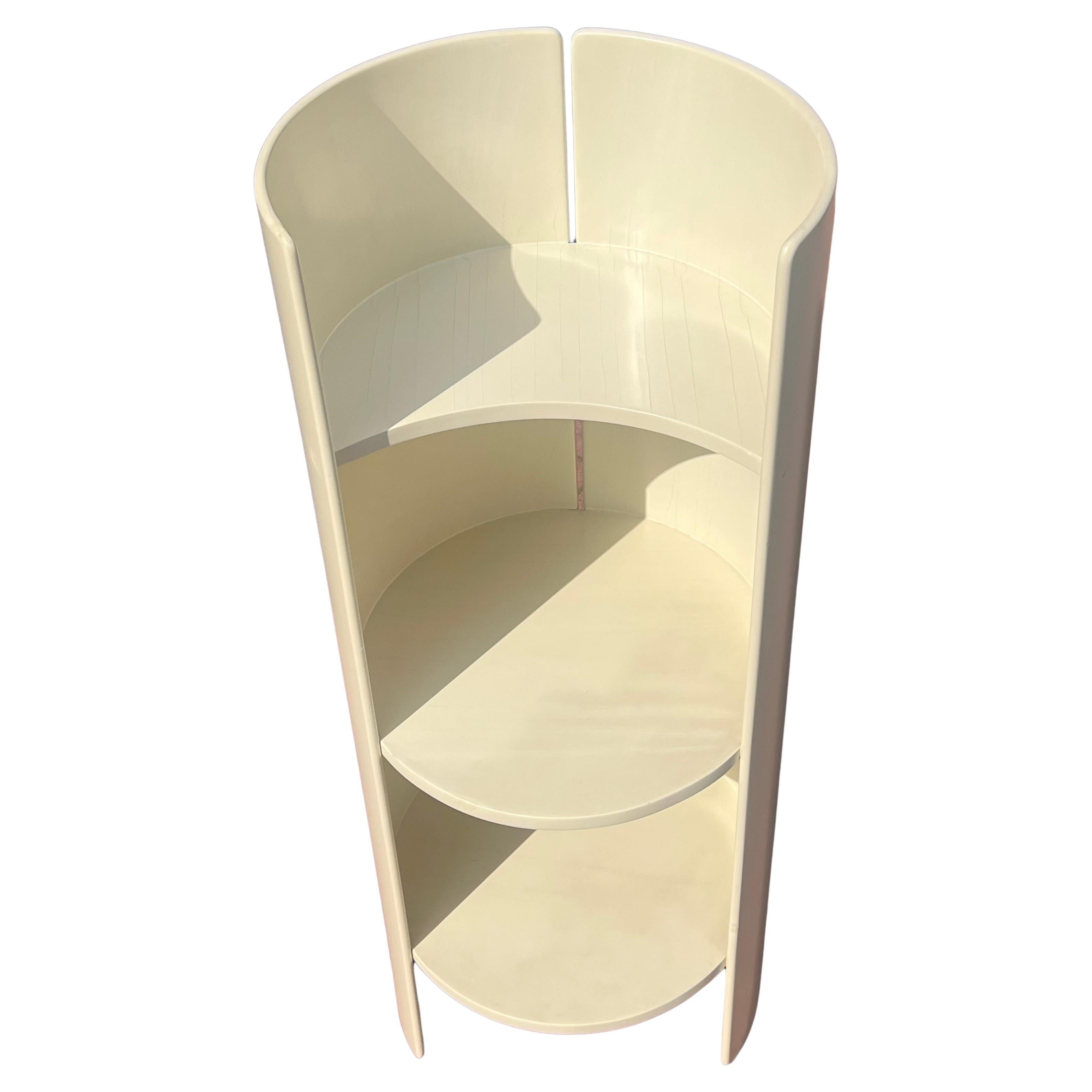 Post-Modern Gea Shelf by Kazuhide Takahama for Gavina Early Production White Lacquered For Sale
