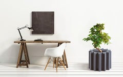 Gear Pot Dove Grey Pot by Anastasia Ivanyuk