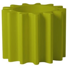 Gear Pot Lime Green Pot by Anastasia Ivanyuk