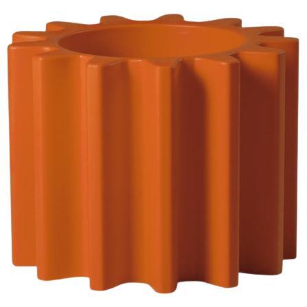 Gear Pot Pumpkin Orange Pot by Anastasia Ivanyuk For Sale