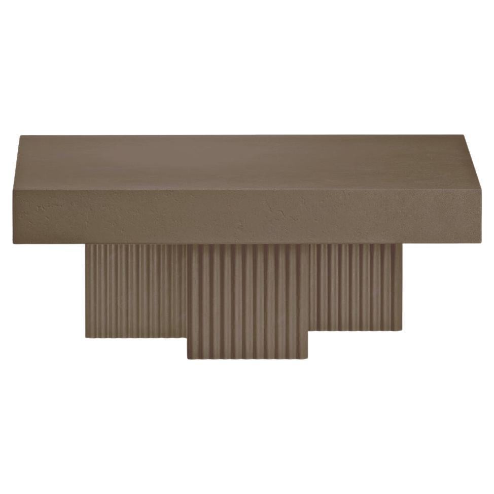 'Gear Square' Coffee Table by Norr11, Clay For Sale