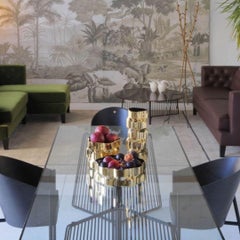 Vaso Gear color oro e nero di Driade