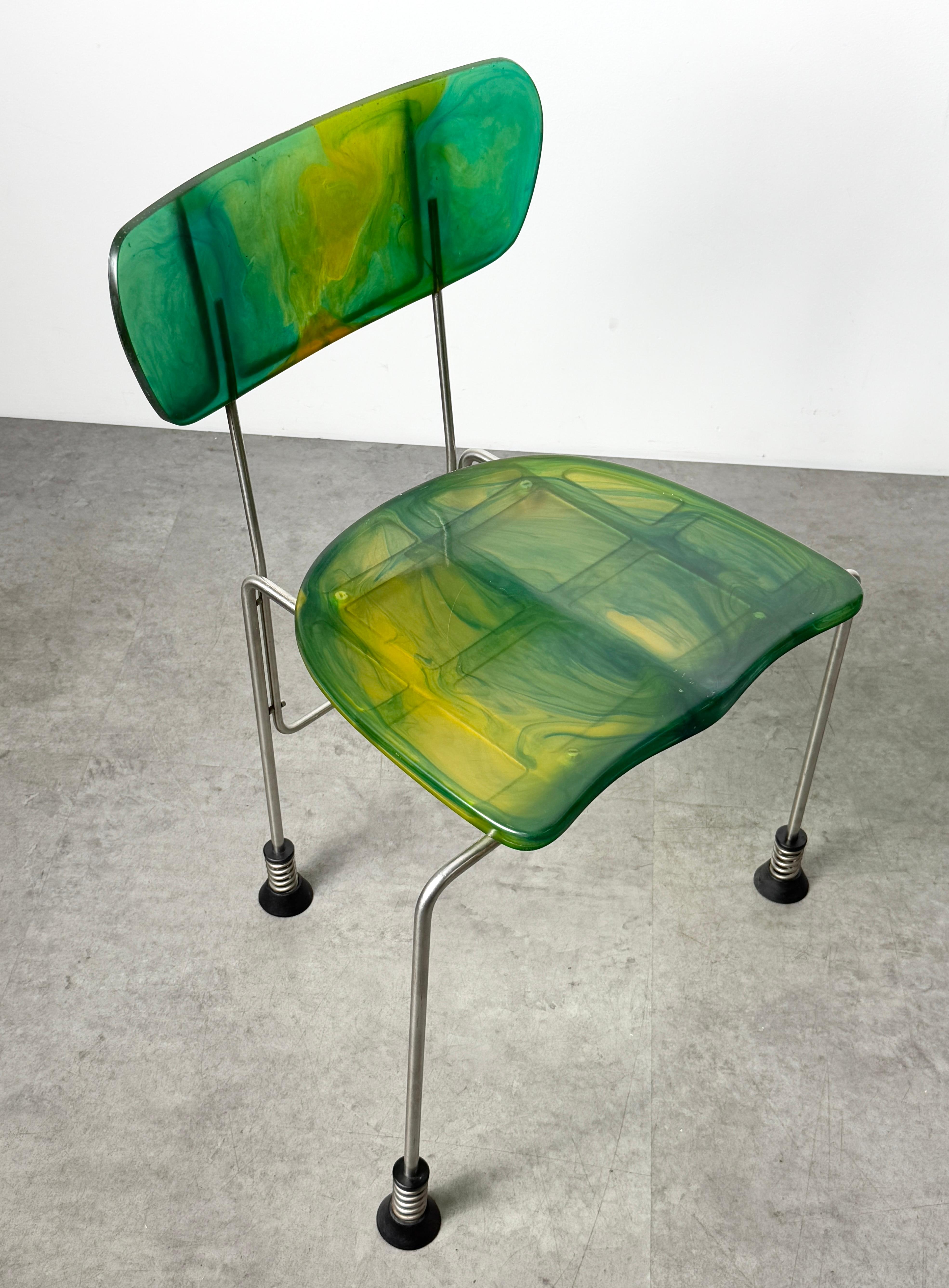 italien Chaise Broadway Geatano Pesce modèle 543 pour Bernini Italie 1993