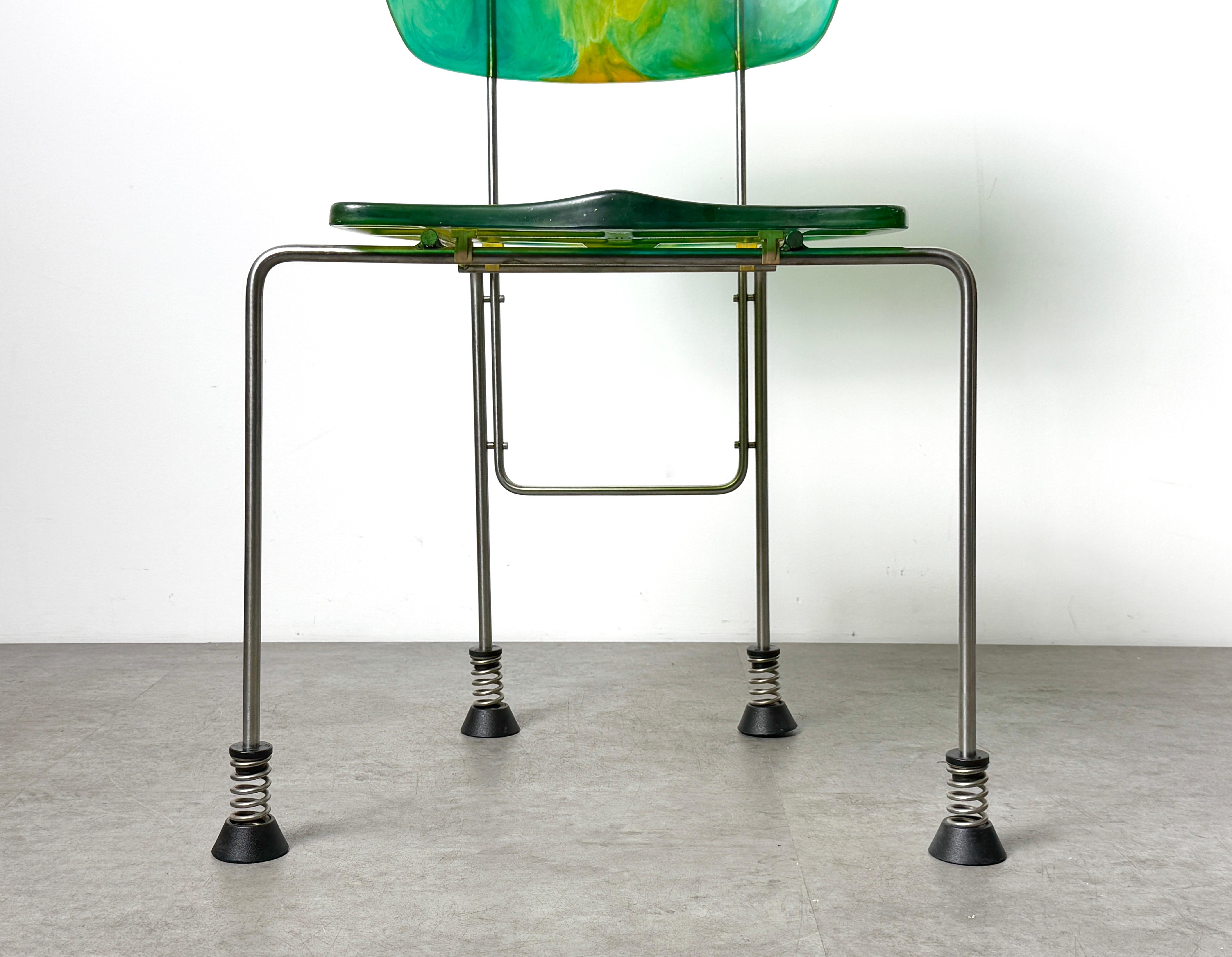 Fin du 20e siècle Chaise Broadway Geatano Pesce modèle 543 pour Bernini Italie 1993