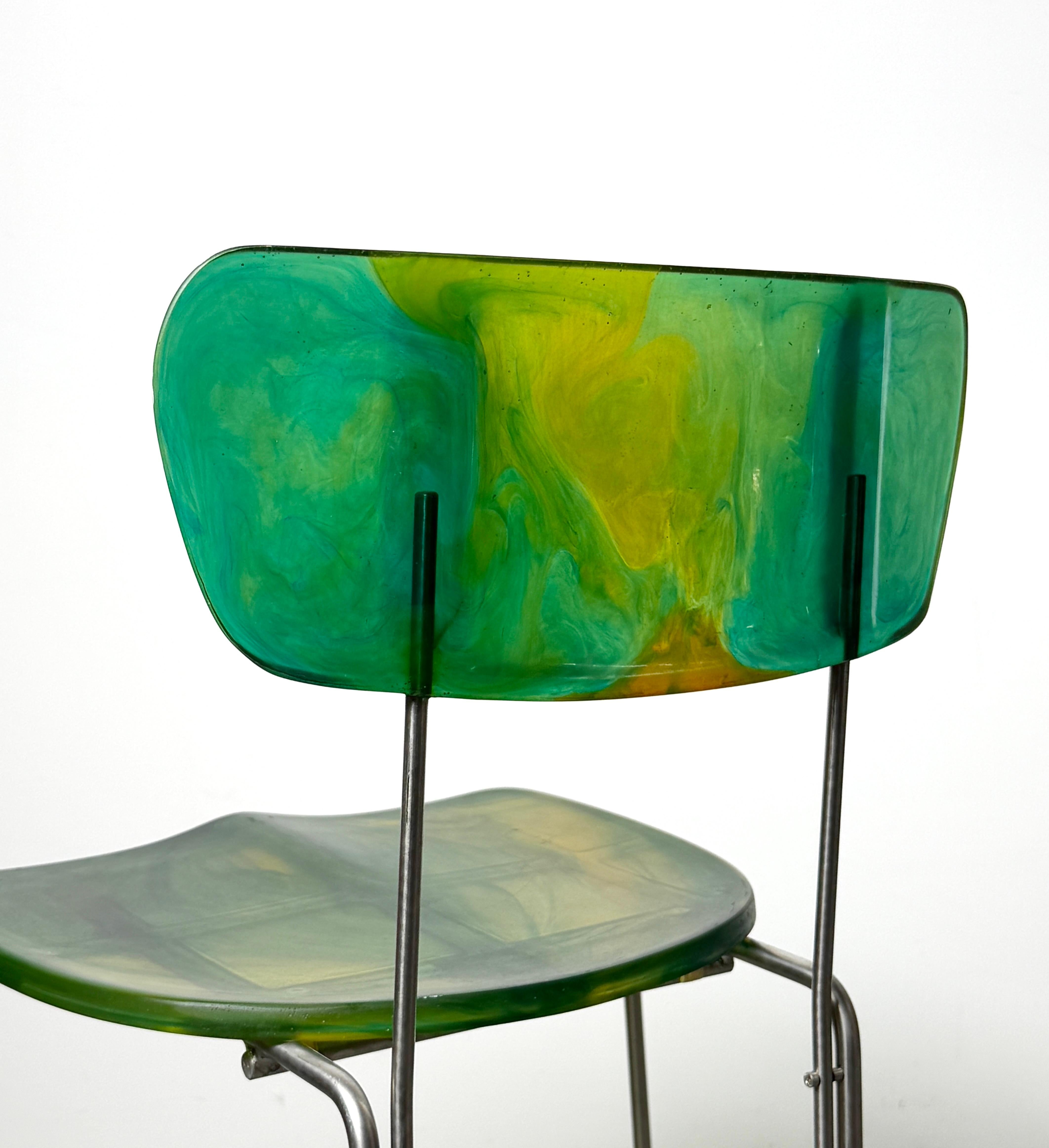 Chaise Broadway Geatano Pesce modèle 543 pour Bernini Italie 1993 1