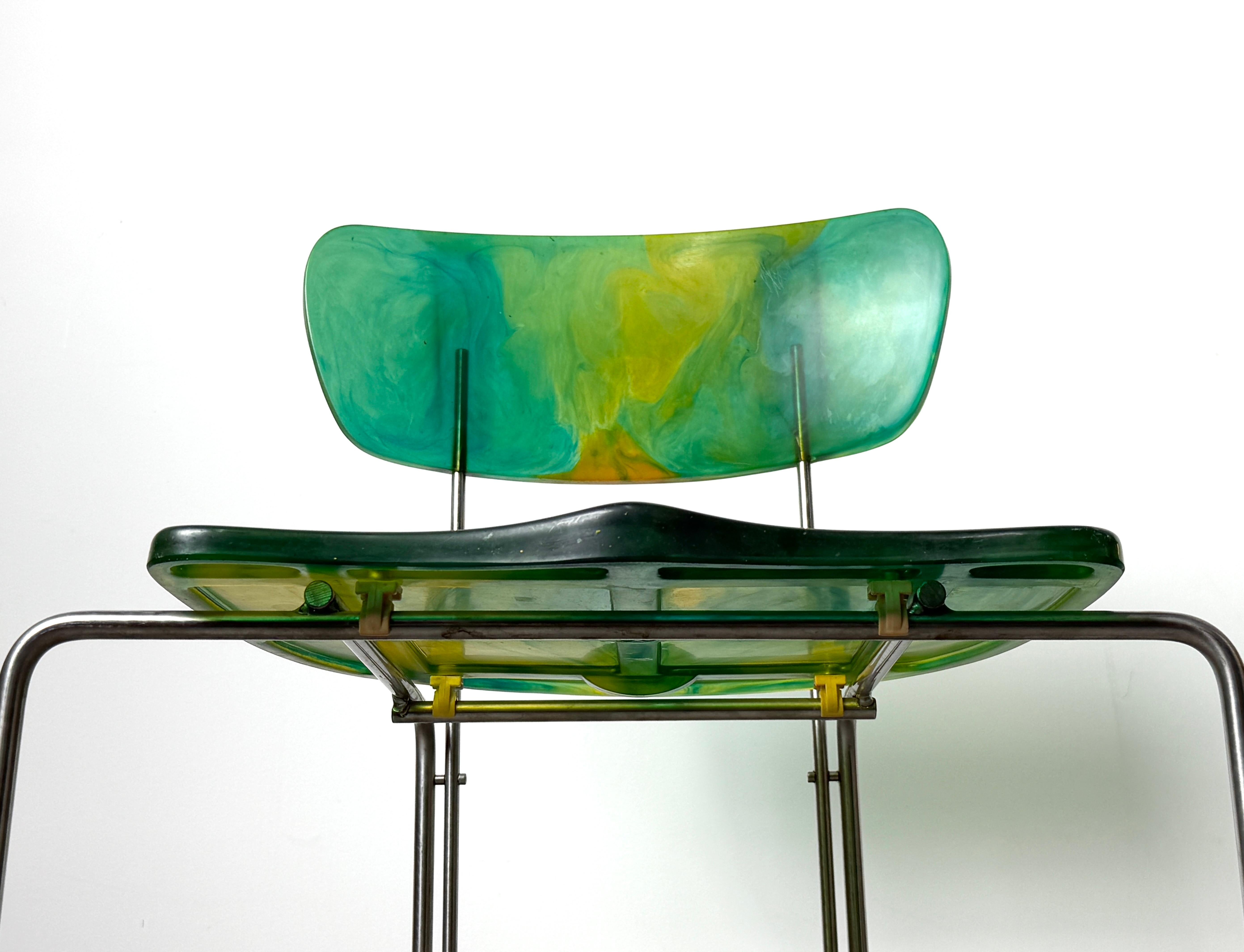 Chaise Broadway Geatano Pesce modèle 543 pour Bernini Italie 1993 2
