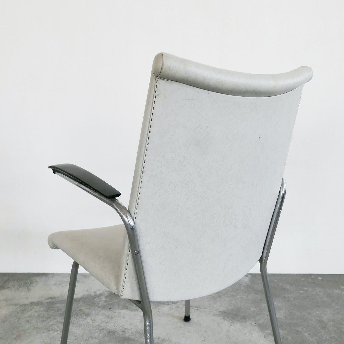 Métal Paire de fauteuils Gebroeders De Wit, années 1960 en vente