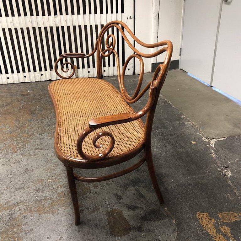 Gebruder Thonet Bentwood Bench Settee In Excellent Condition In San Francisco, CA
