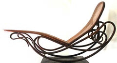 Gebruder Thonet Bentwood Rocking Chaise Longue, 1880-1883
