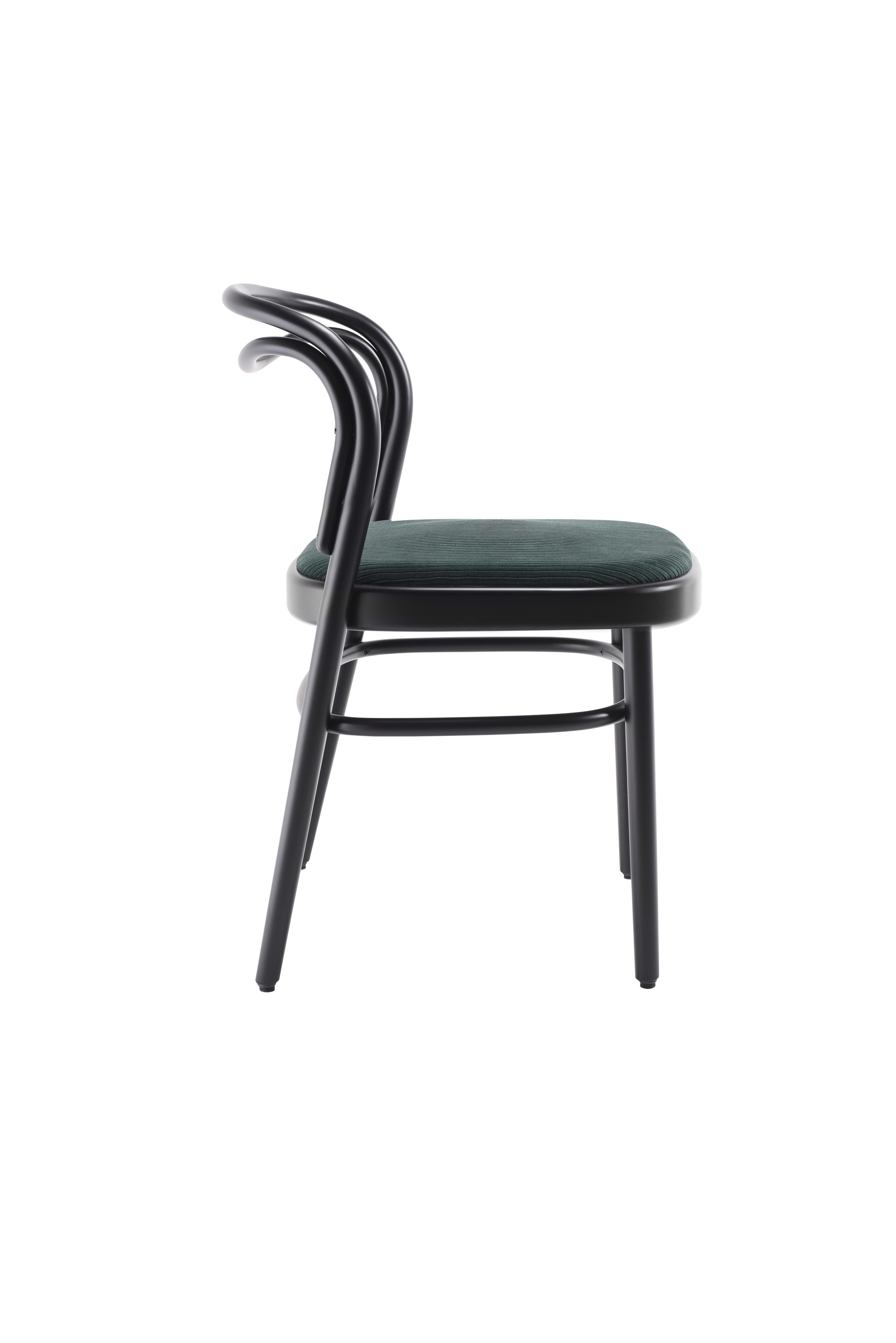 Austrian Gebrüder Thonet Vienna Beaulieu Chair with Upholstered Seat by Philippe Nigro For Sale