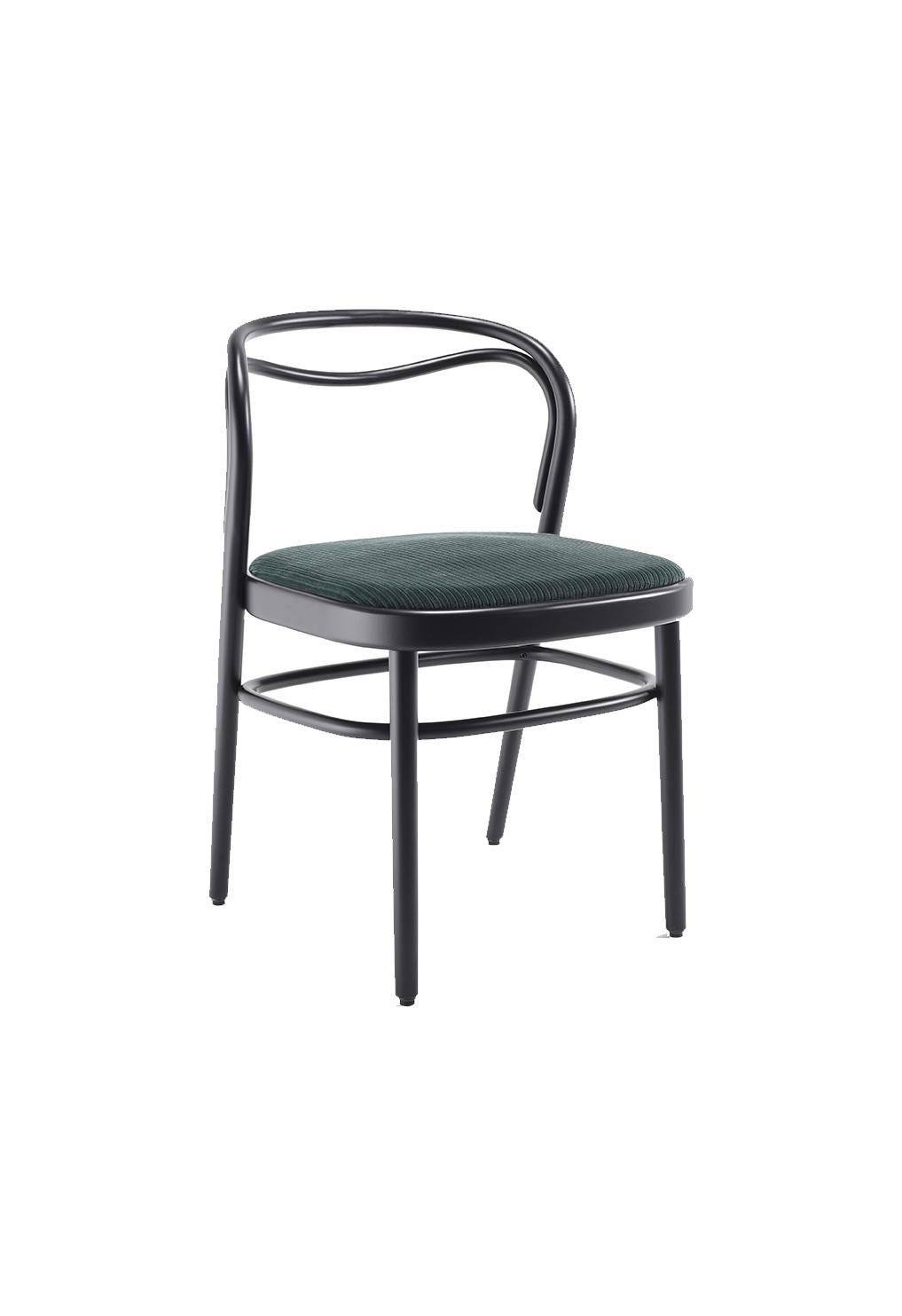 Contemporary Gebrüder Thonet Vienna Beaulieu Chair with Upholstered Seat by Philippe Nigro For Sale