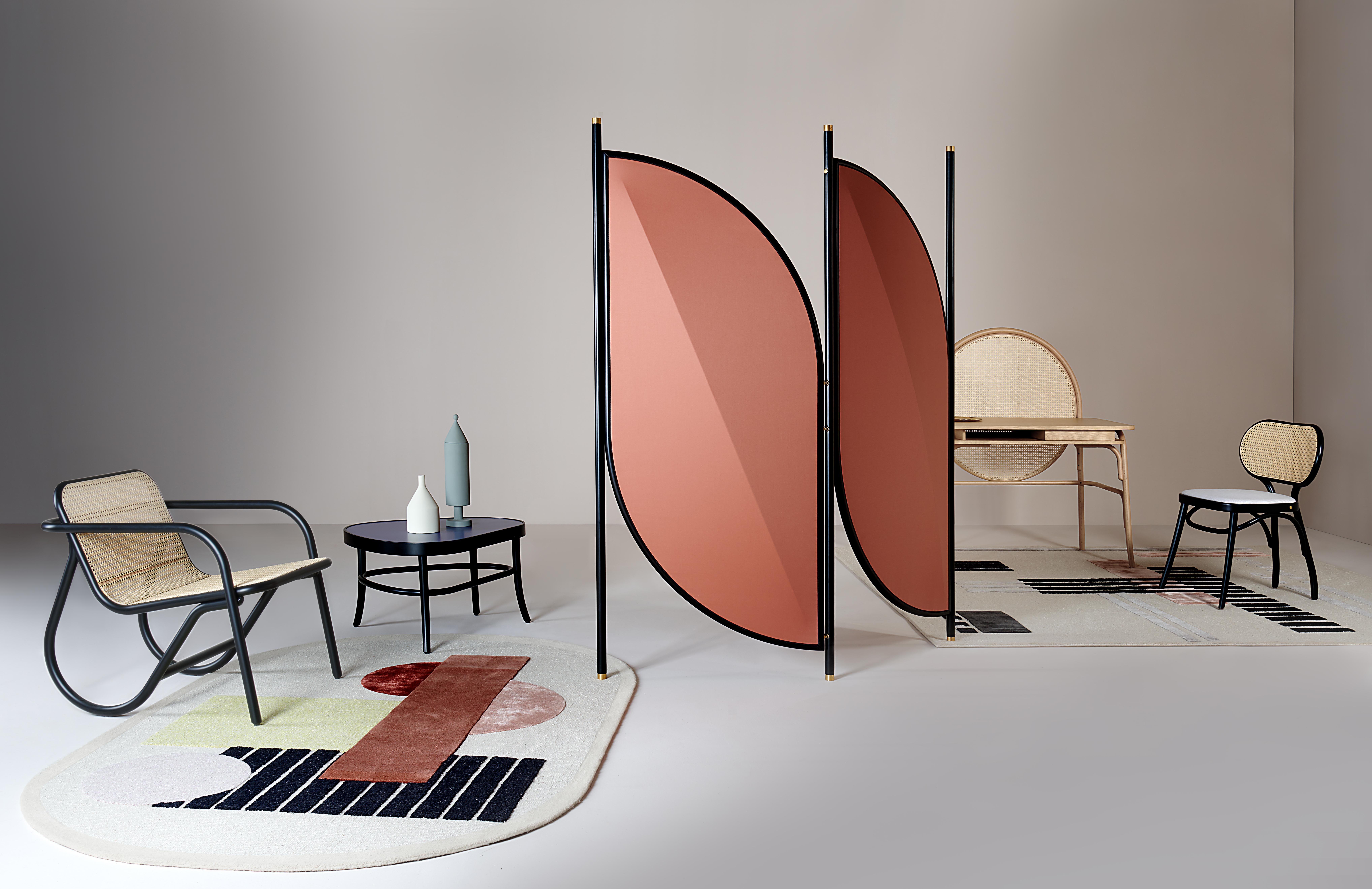 Gebrder Thonet Wien Feng  Raumteiler mit klappbarem Paravent von Testatonda im Angebot 3