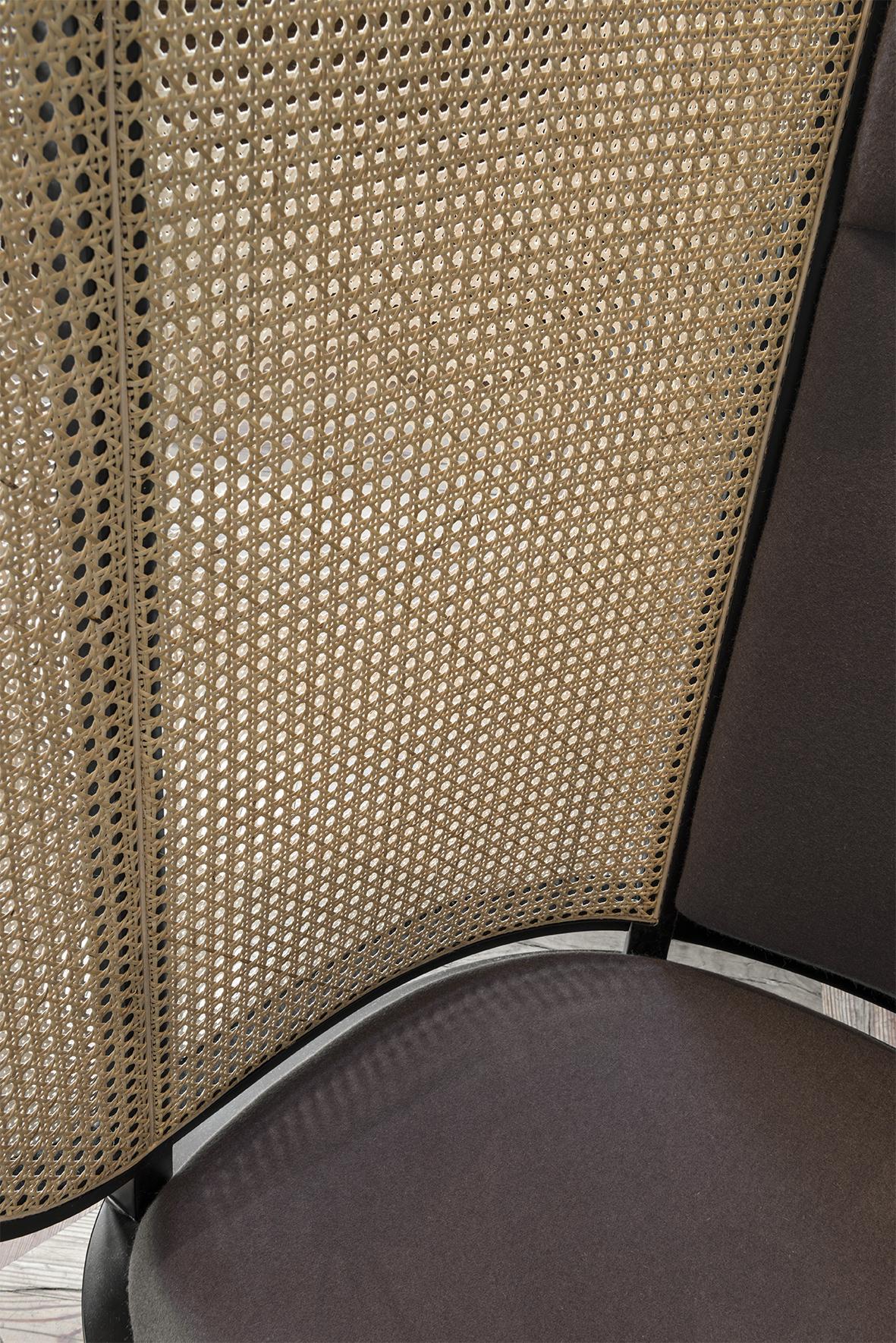 Gebrder Thonet Vienna GmbH Hideout Lounge Schwarzer Stuhl mit gepolsterter Rückenlehne im Angebot 2