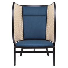 Gebrüder Thonet Vienna GmbH Silla Hideout Lounge Negra con Respaldo Tapizado