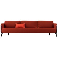 Gebrüder Thonet Vienna GmbH Jannis 3-Seater Sofa in Foam with Red Upholstery 