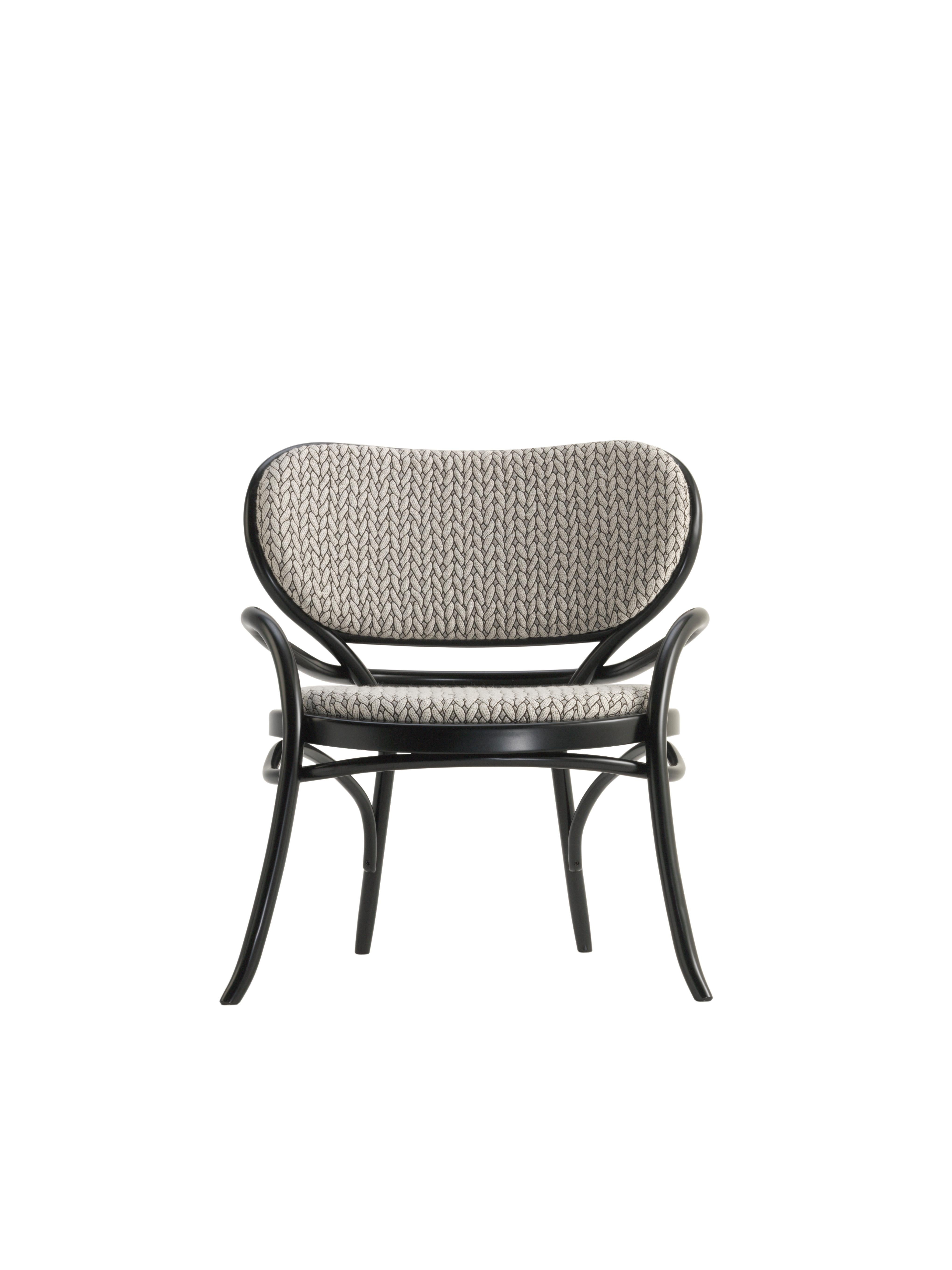 Gebrüder Thonet Vienna GmbH Lehnstuhl Lounge Chair with Upholstered Seat In New Condition For Sale In Brooklyn, NY