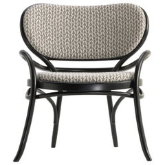 Gebrüder Thonet Vienna GmbH Lehnstuhl Lounge Chair with Upholstered Seat
