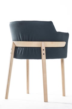 Gebrüder Thonet Vienna GmbH Pince Armchair in Beech with Upholstered Seat