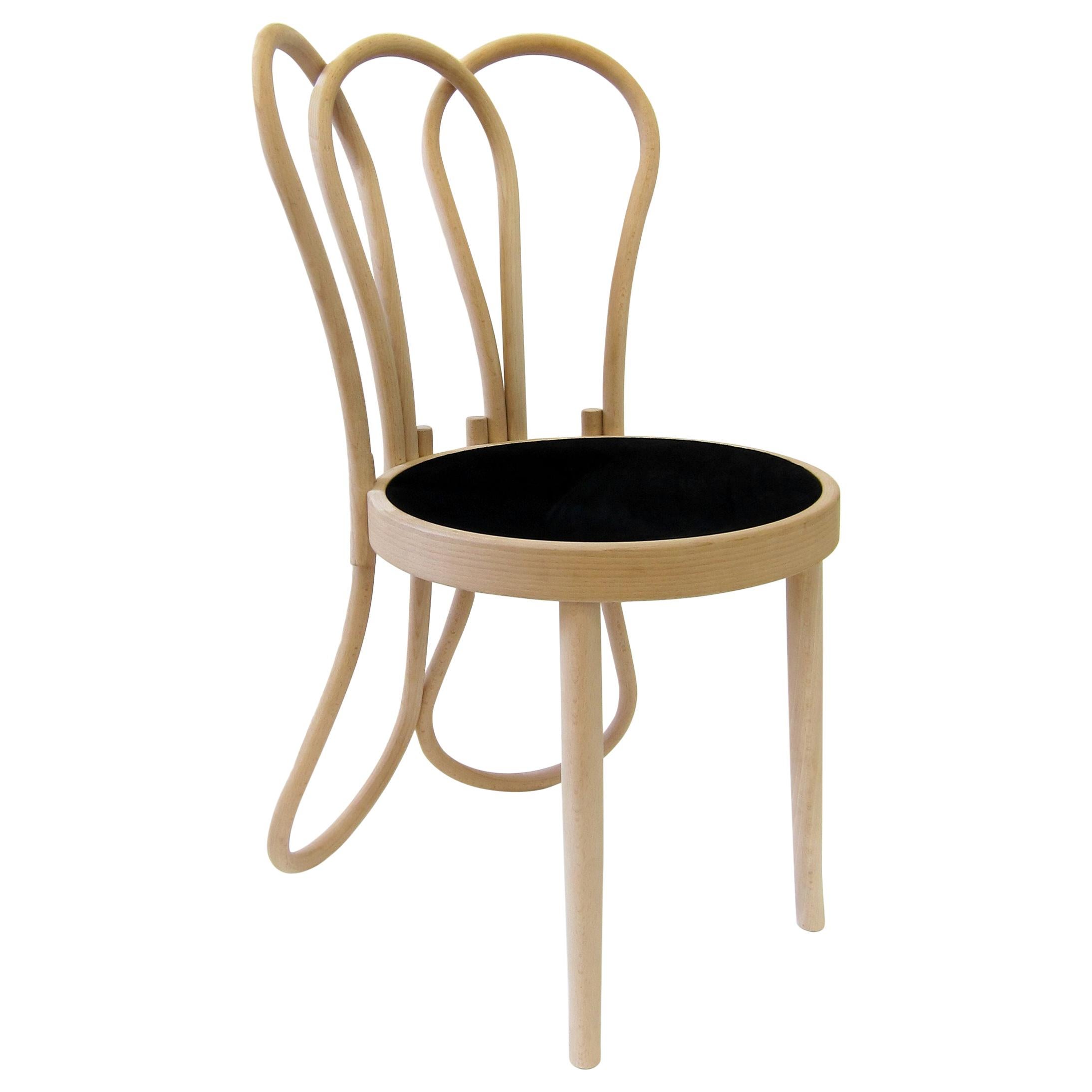 Gebrüder Thonet Vienna GmbH Post Mundus Chair in Beech and Upholstered Seat