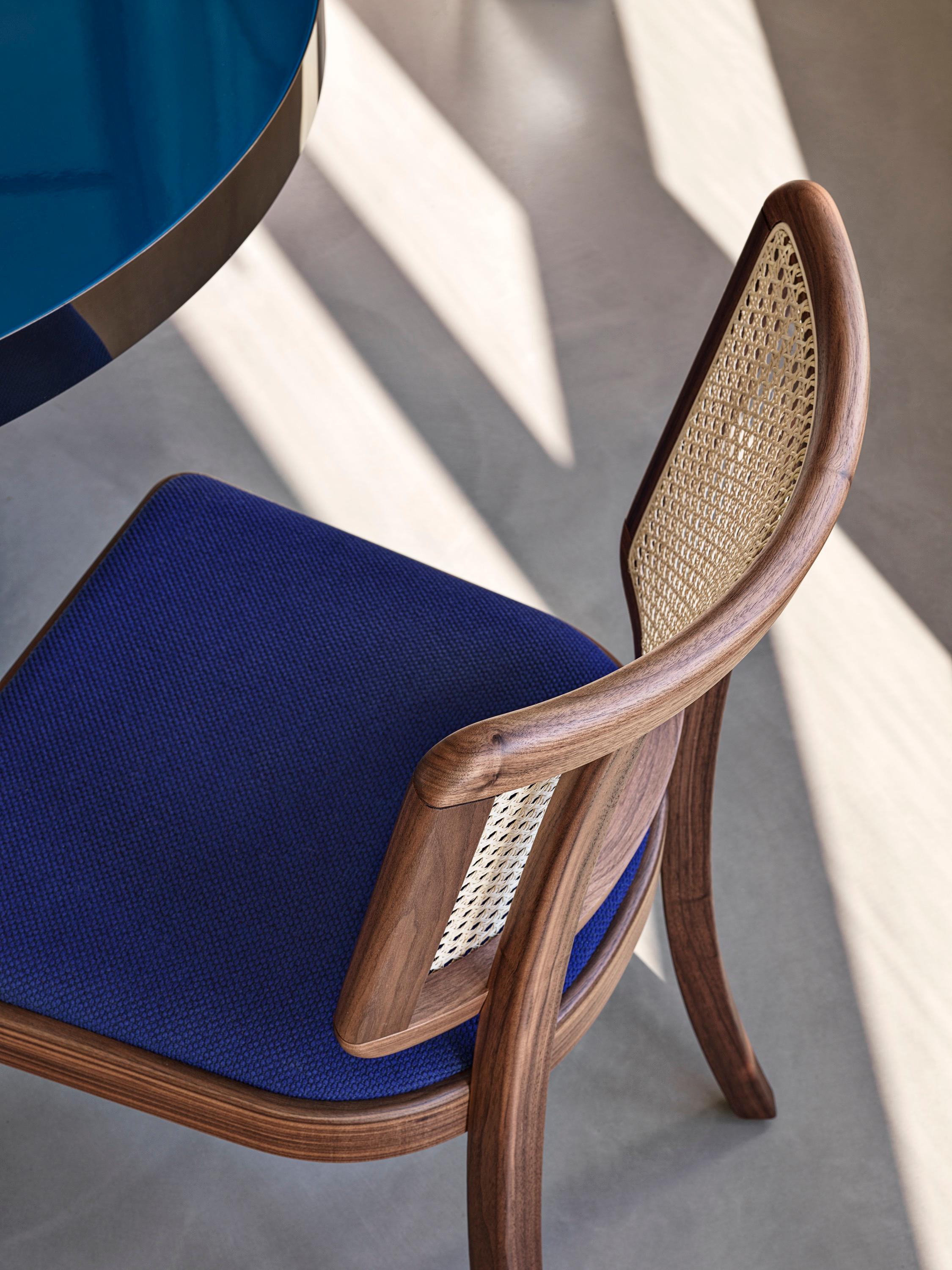 Gebrüder Thonet Vienna GmbH Solden Chair with Upholsterd Seat For Sale 2