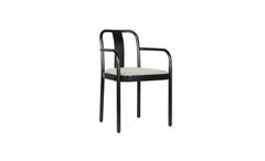 Gebrüder Thonet Vienna GmbH Sedia Sugiloo con braccioli e seduta imbottita