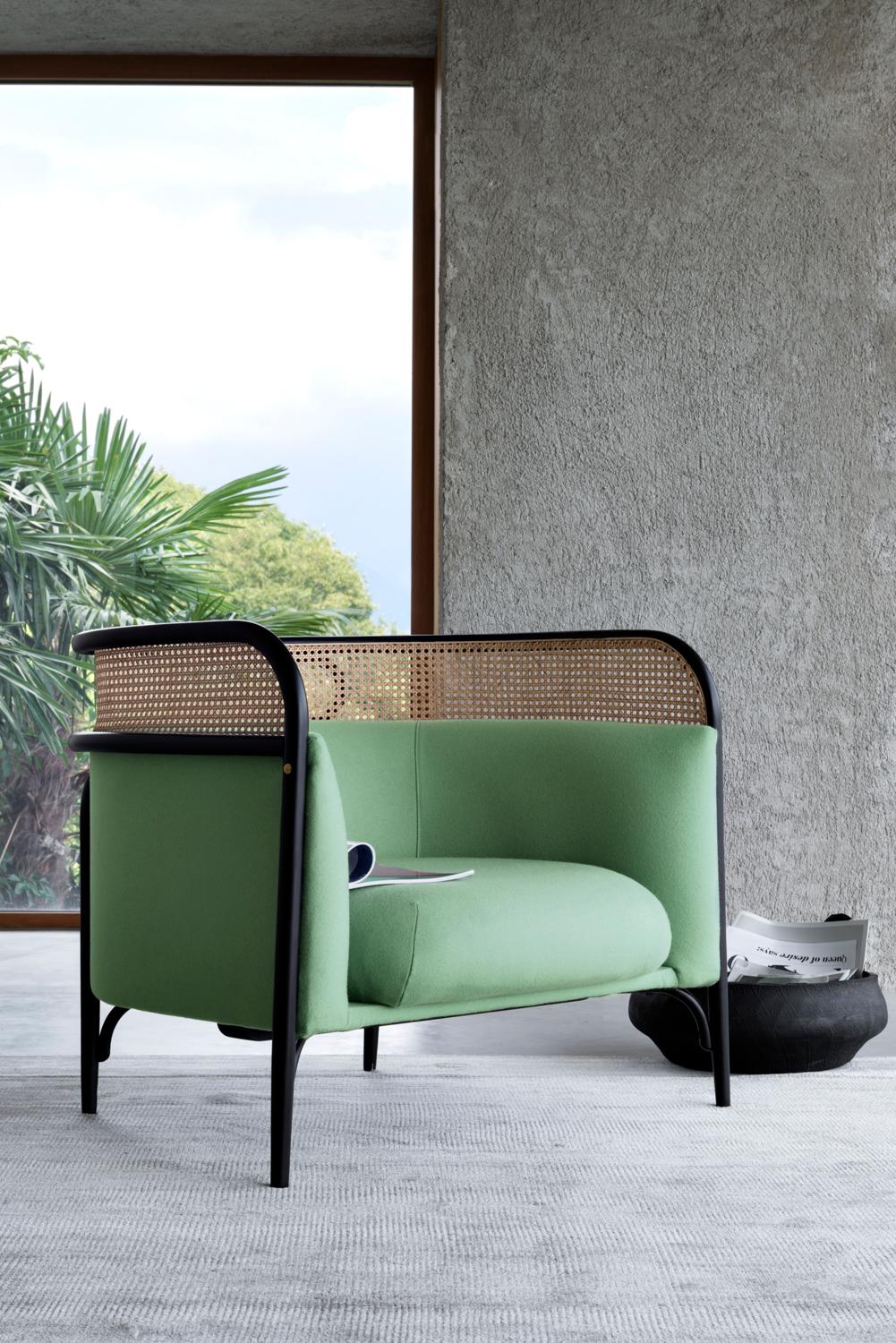 Gebrüder Thonet Vienna GmbH Silla Targa en estructura de haya con tapicería Madera en venta