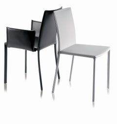 Gebrüder Thonet Vienna GmbH Twiggy Armchair in Steel with Black & Backrest