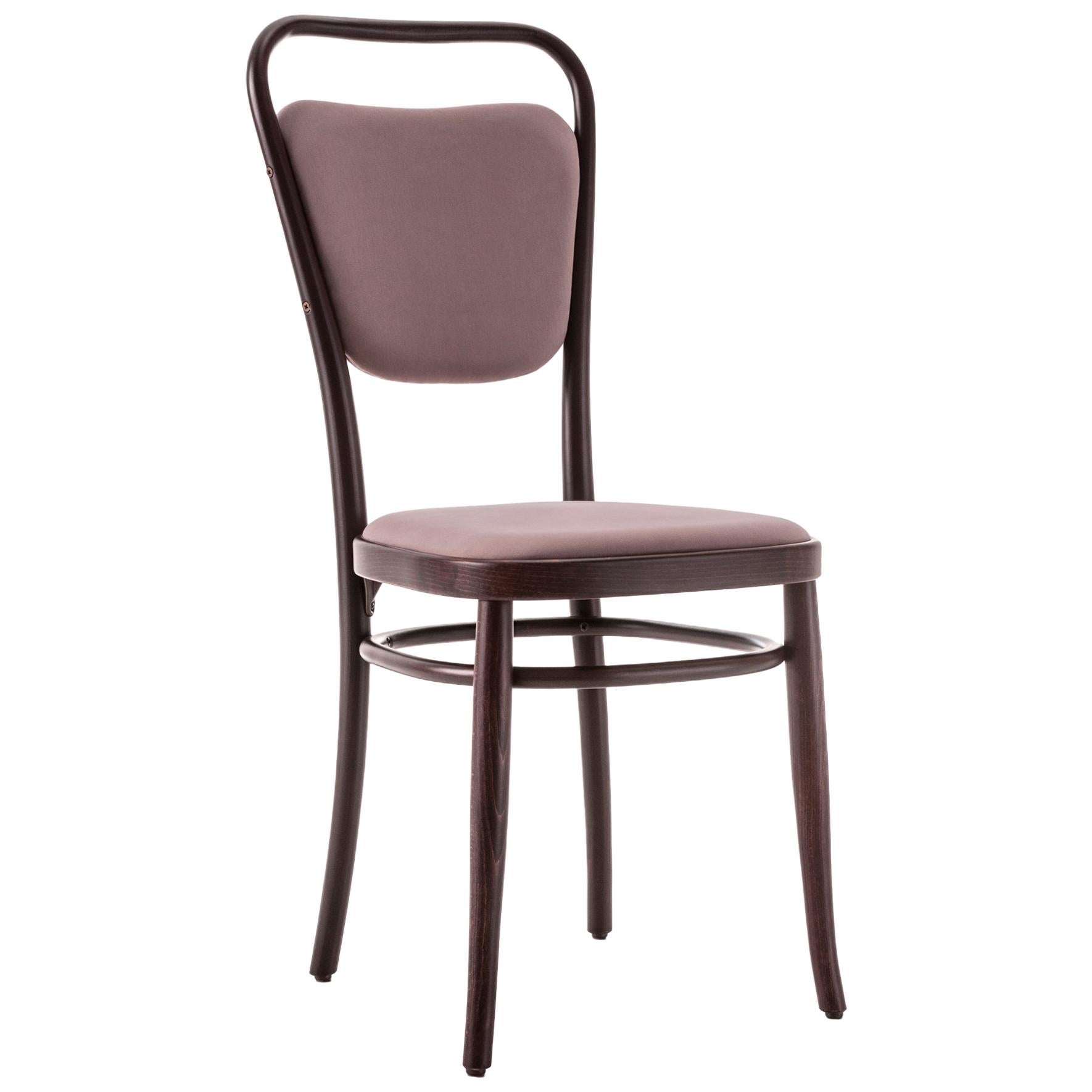 Gebrüder Thonet Vienna GmbH Wiener 144 Chair in Walnut with Upholstered Seat For Sale