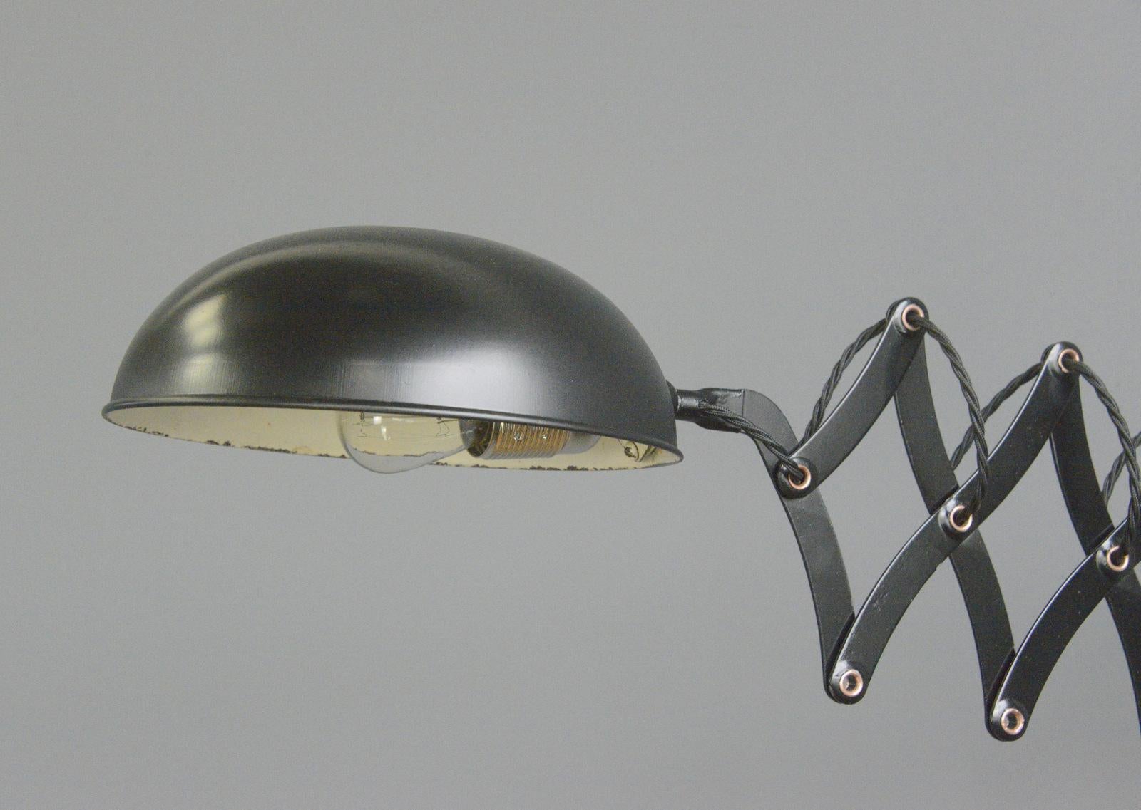 Gecos Scissor Lamp Circa 1930s 3